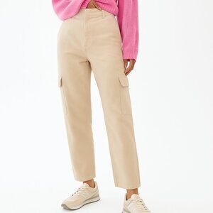 🌸 Wilfred Free High-Rise Cargo Pants | Stretch Cotton (Fits 26–27)